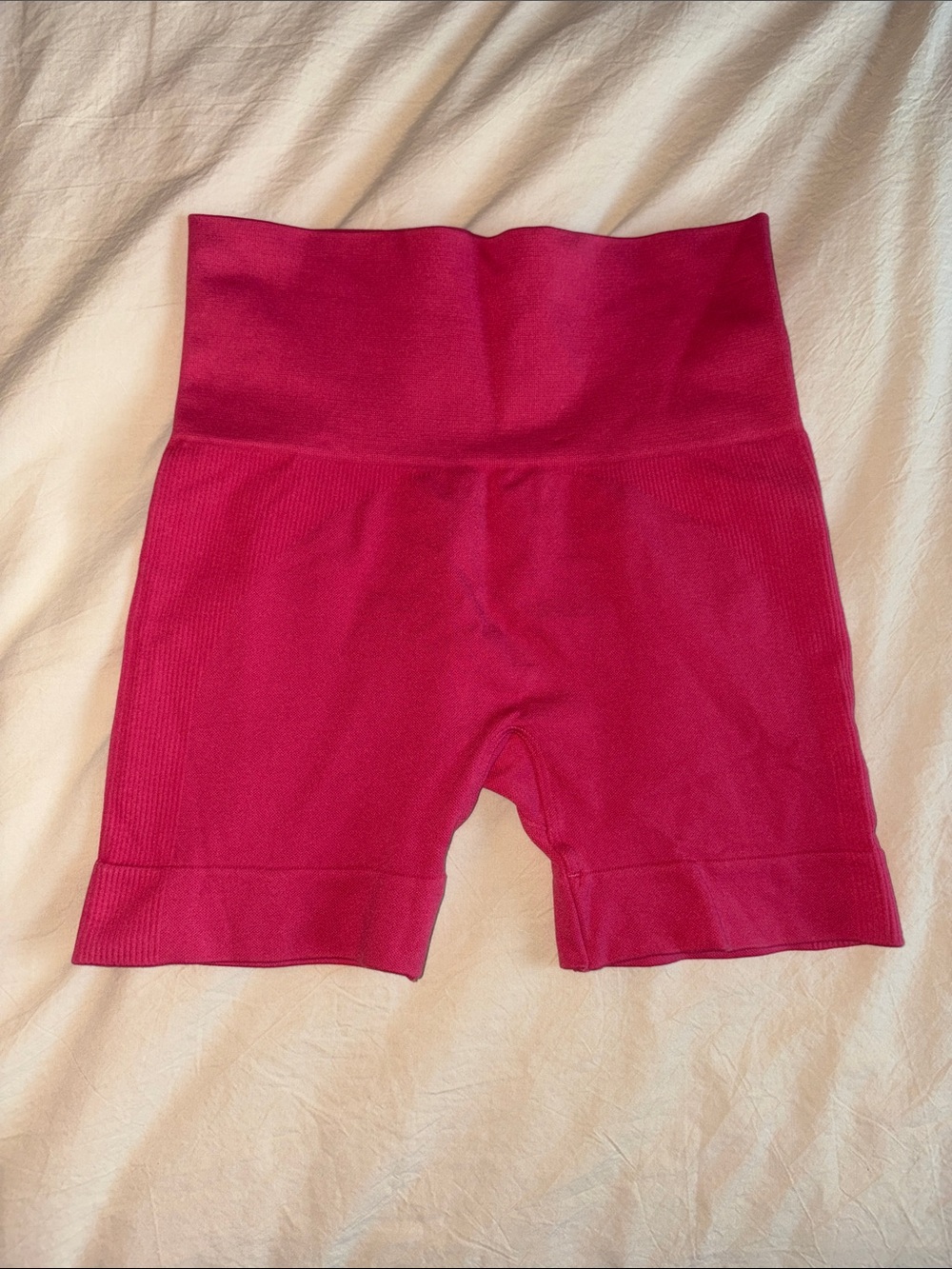 SET Activewear High-Waist Women's Bike Shorts in Hot Pink